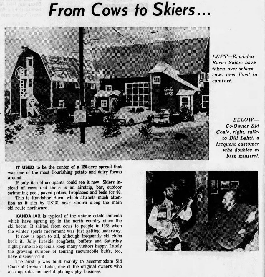 Kandahar Barn - Feb 1968 Article